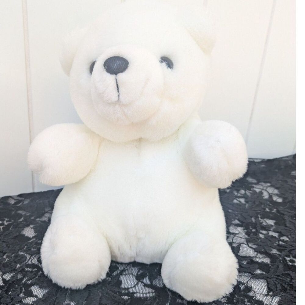 Playful Pals Polar Bear Plush- Mervyn's -9"- Korea